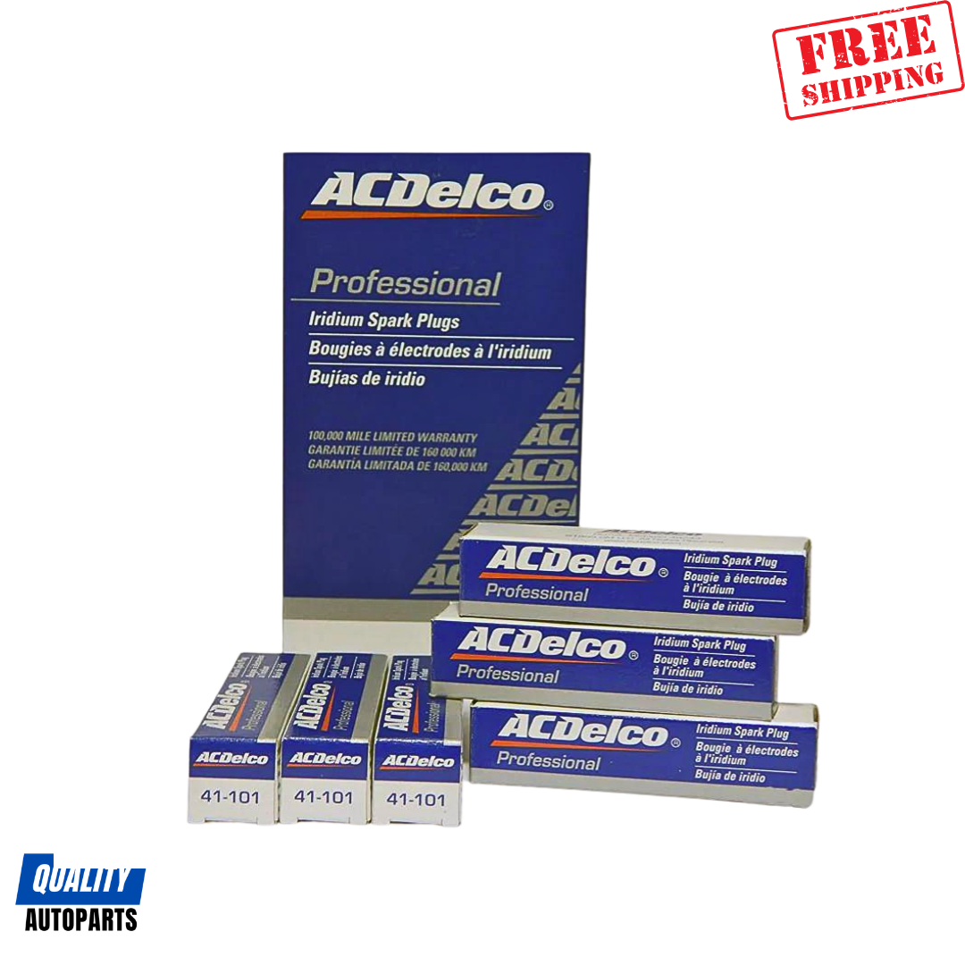 AC Delco 41-101 Spark Plugs For Chevy Silverado (Set of 6)