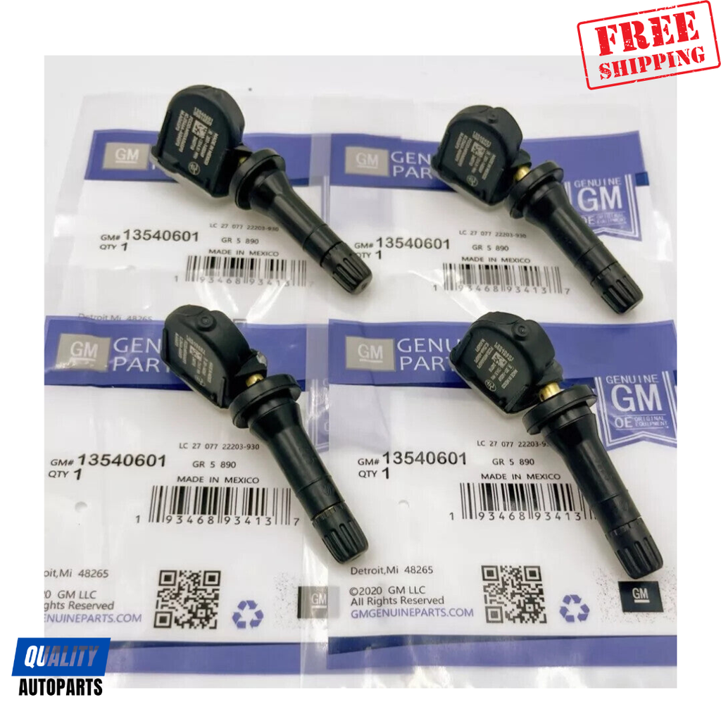 AC Delco GM 13540601 Tire Pressure Sensor TPMS For Chevy Silverado (Set of 4)