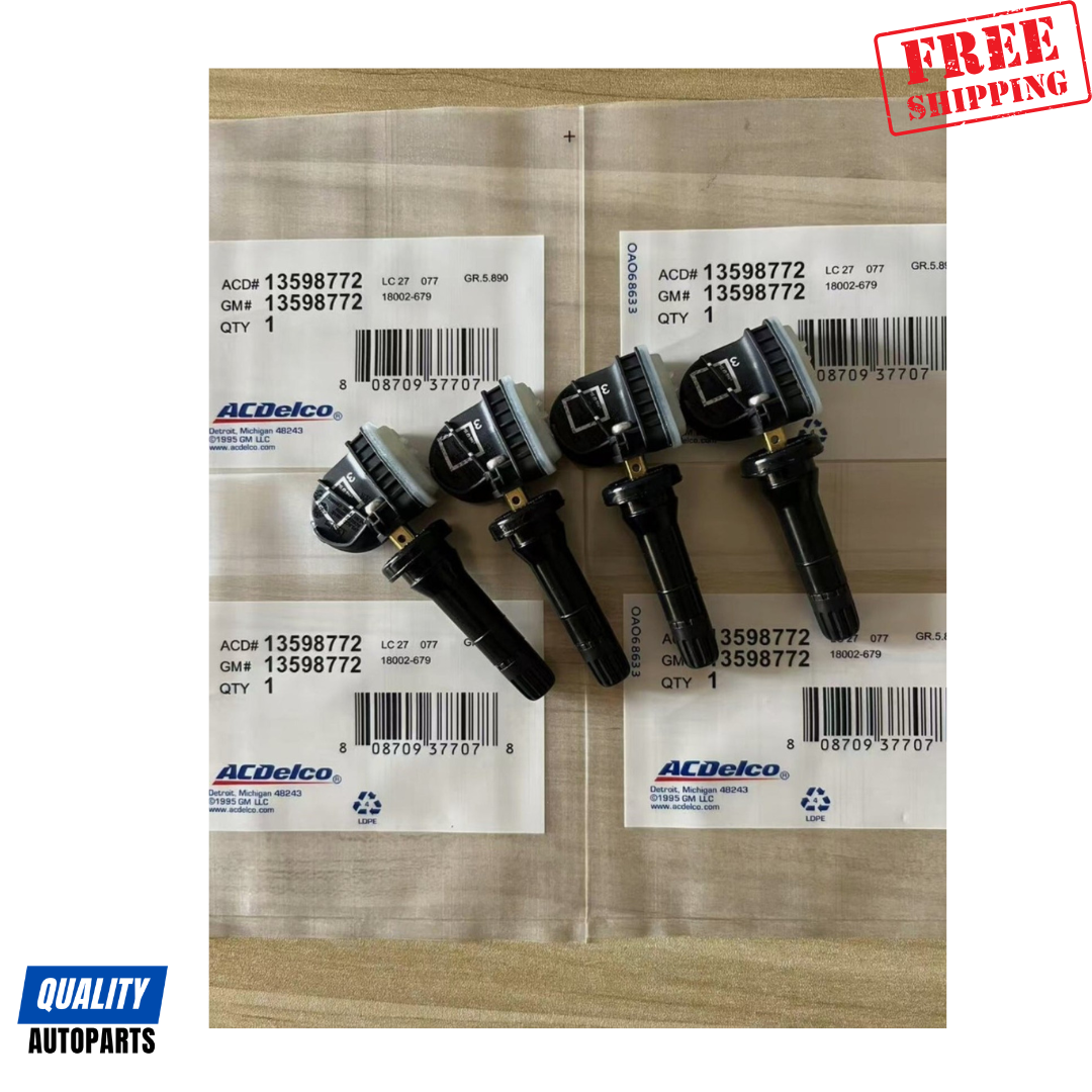 AC Delco 13598772 GM TPMS Tire Pressure Monitor Sensors (Set of 4)