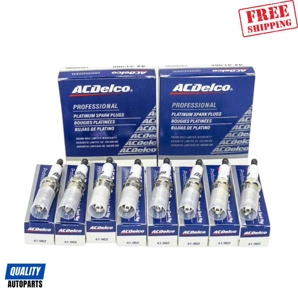 AC Delco 41 962 Spark Plug For Chevy Silverado Professional Platinum Plugs (Set of 8)