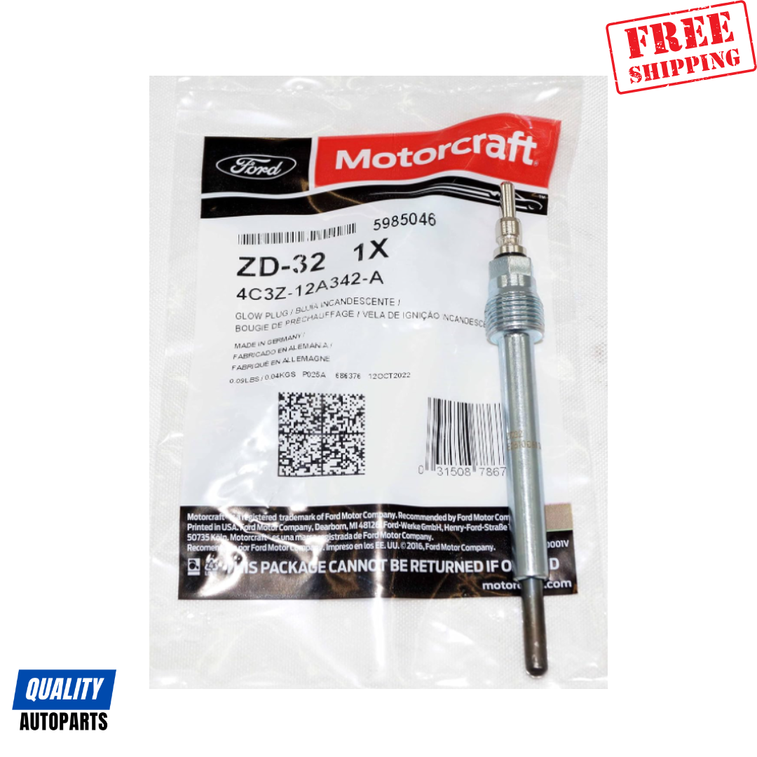 Motorcraft ZD13 Glow Plugs Diesel 4C3Z12A342AA Ford 6.0L Powerstroke Diesel (Set of 8)
