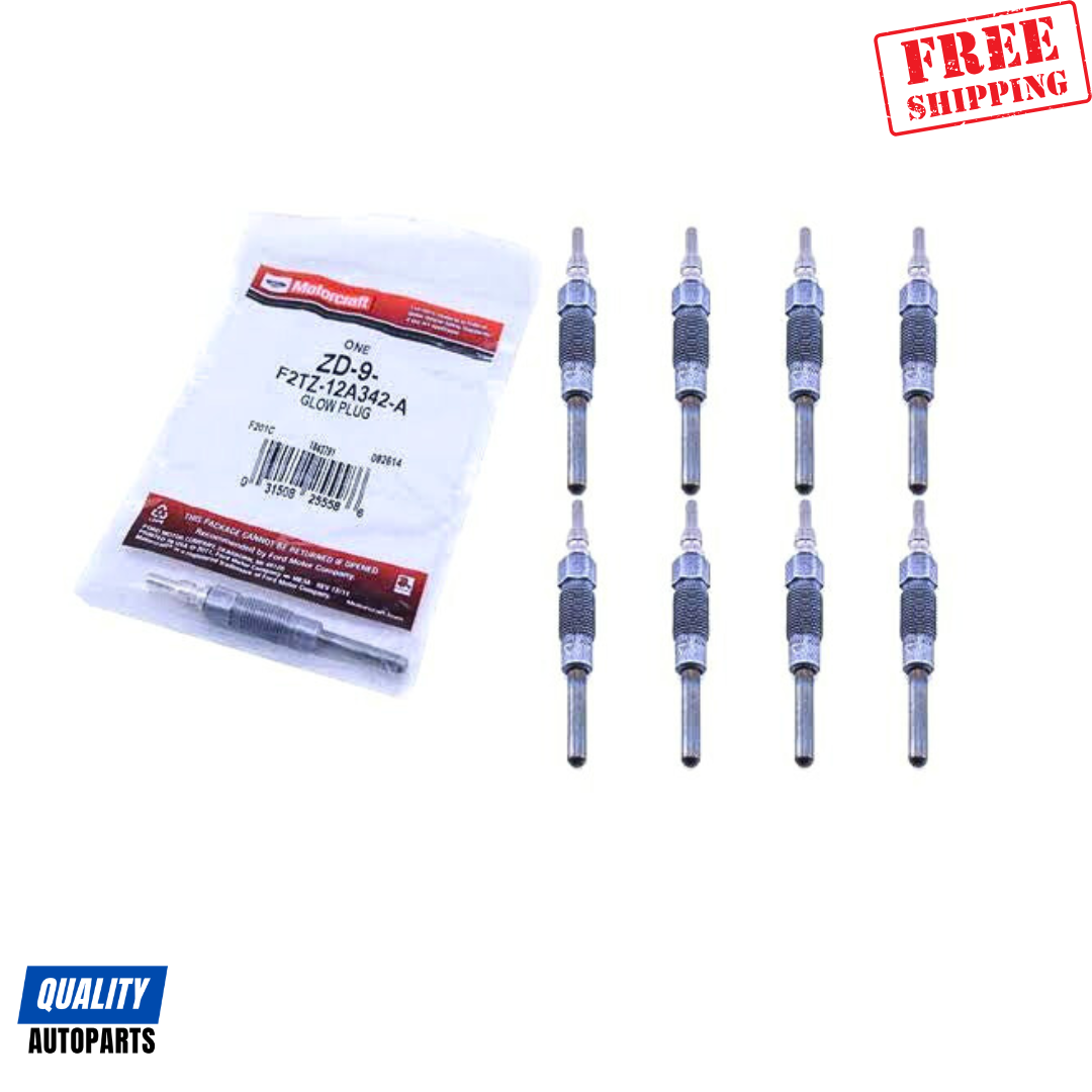 Motorcraft Zd9 Diesel Glow Plugs F2TZ12A342A 6.0L Powerstroke (Set of 8)