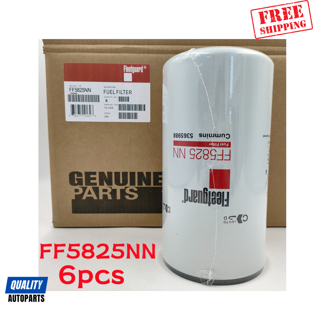 Fleetguard FF5825 Cummins Fuel Filter X15 5599456 (Set of 6)