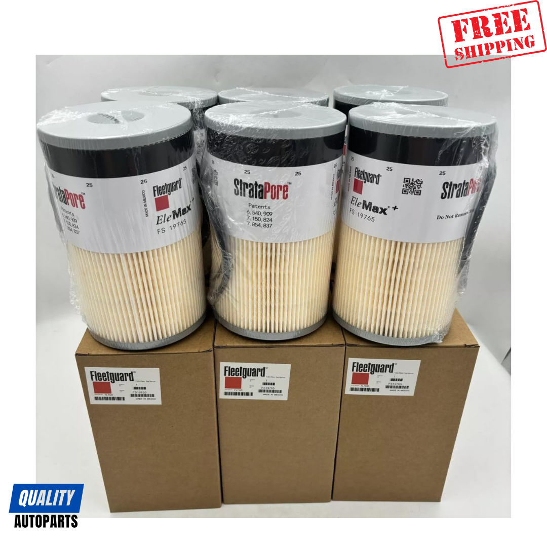 Fleetguard FS19765 FG Diesel Fuel Filter (Set of 6)