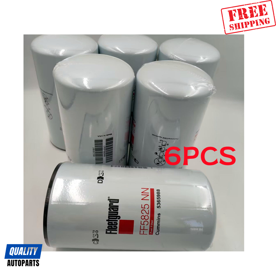 Fleetguard FF5825 Cummins Fuel Filter X15 5599456 (Set of 6)
