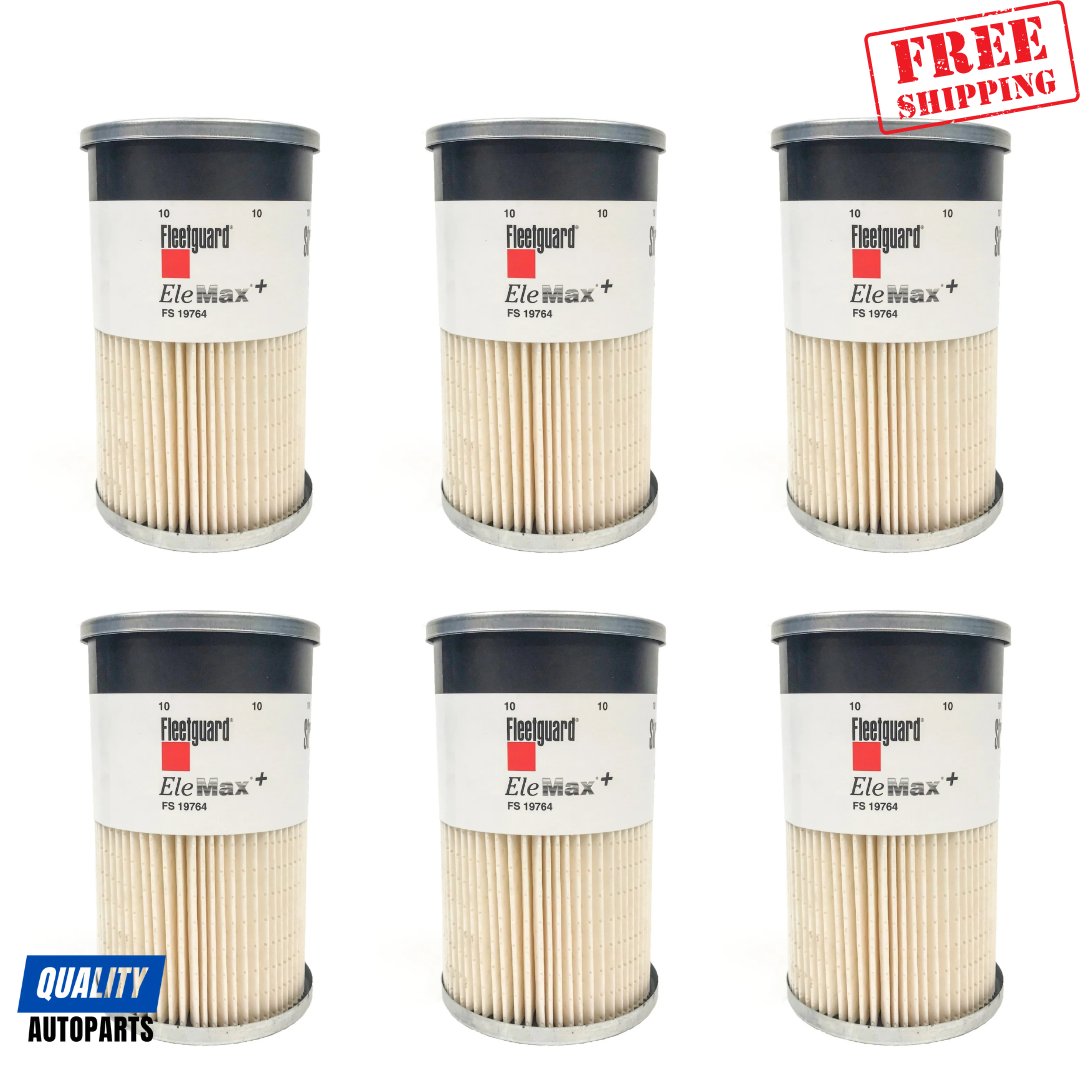 Fleetguard FS19764 Fuel Water Separator Filter (Set of 6)