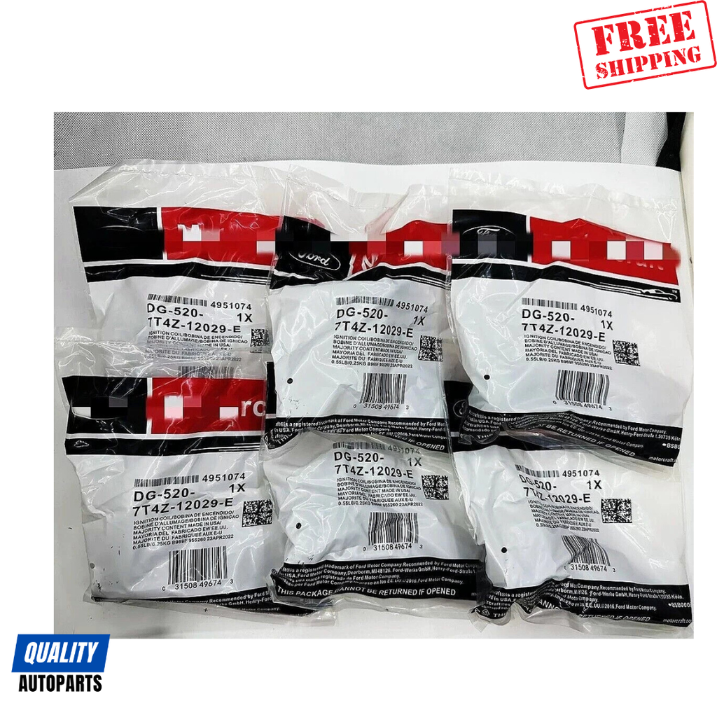 Motorcraft Platinum Spark Plug SP520 and DG520 Ignition Coils (Set of 6)