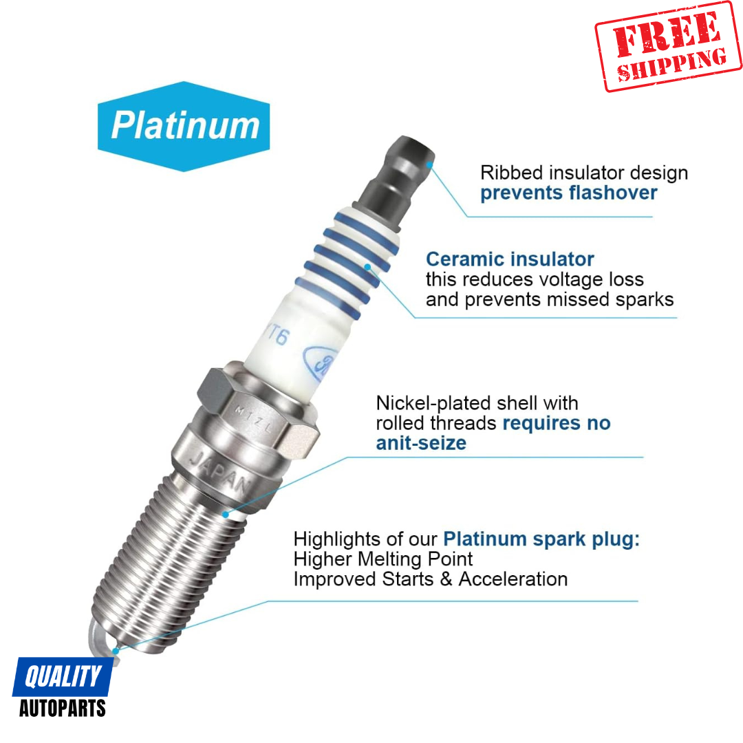 Motorcraft Platinum Spark Plug SP520 and DG520 Ignition Coils (Set of 6)